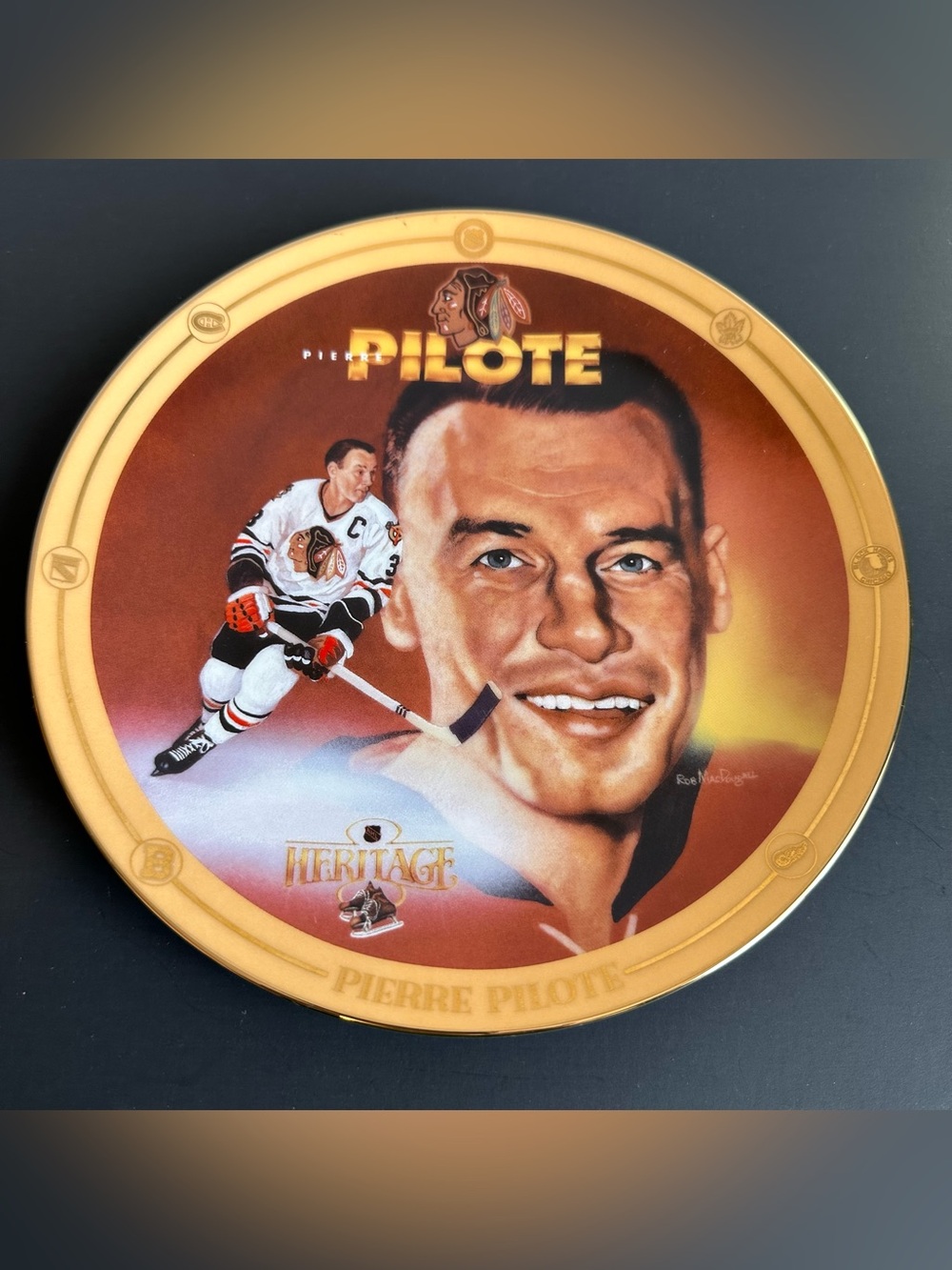 Legends of Hockey’s Golden Era 1996 Collector Plate by Rob MacDougall